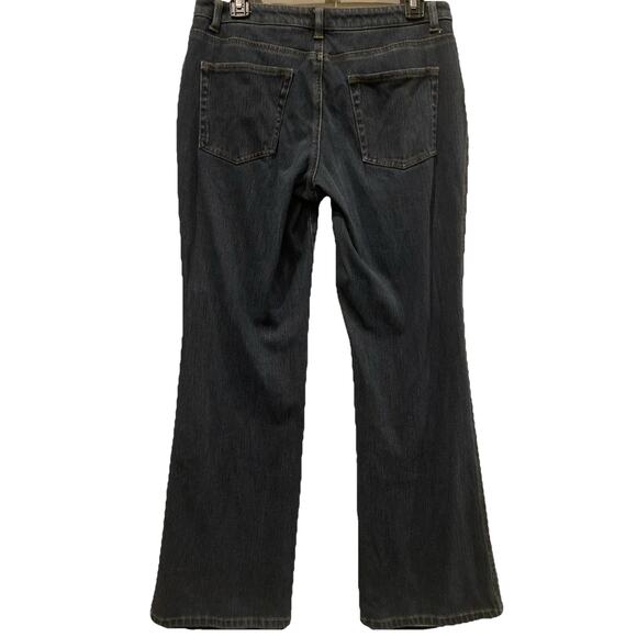 Coldwater Creek Jeans Womens 10 Petite Blk Natural Fit Mid Rise Flat Front Denim - Picture 2 of 4